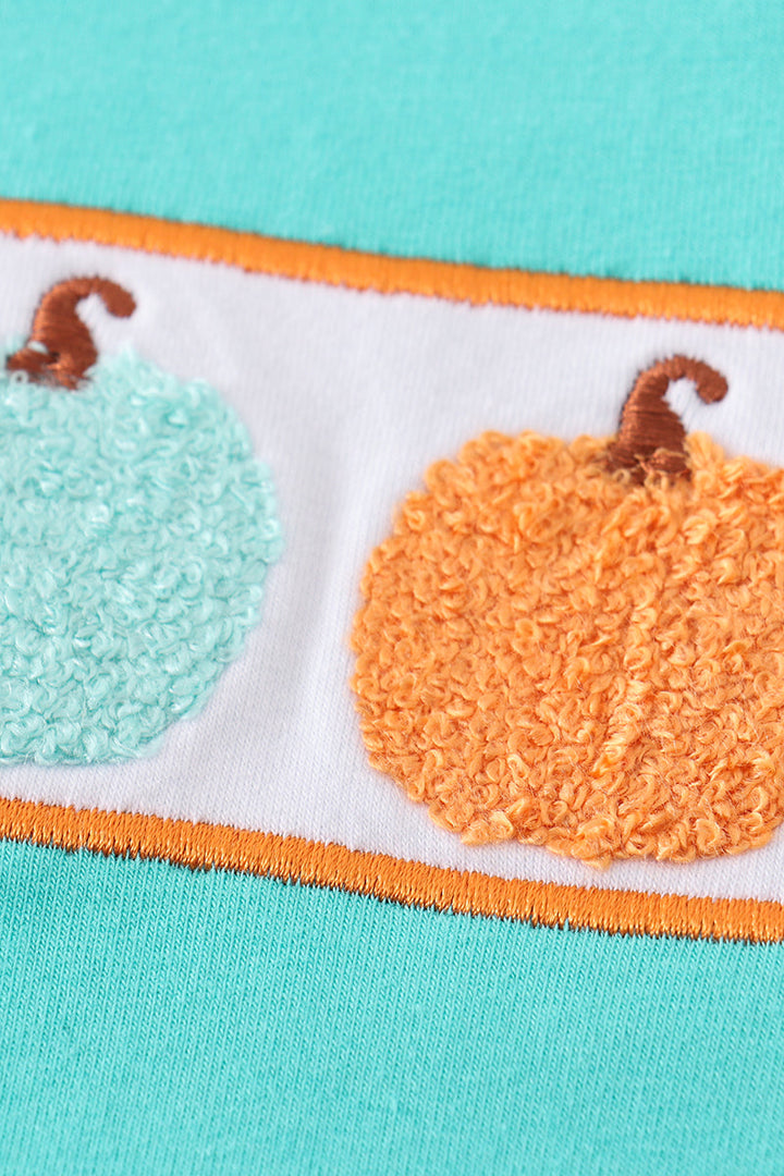 Pumpkin French Knot Boy Set