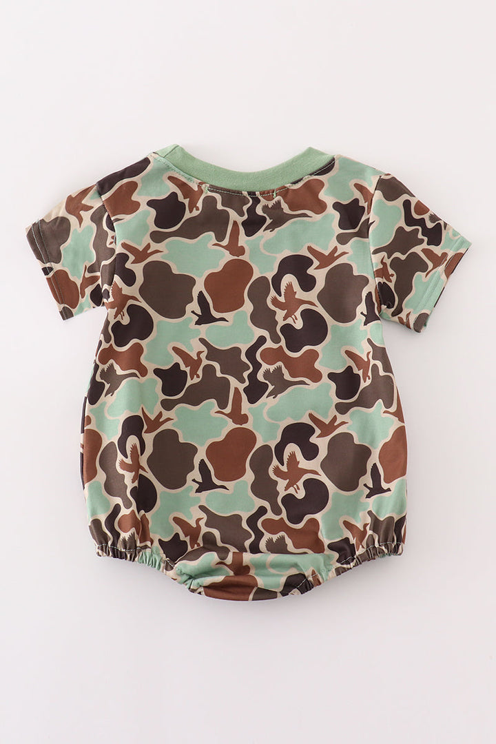 Camouflage Print Boy Bubble