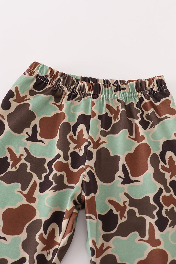 Camouflage Print Boy Set