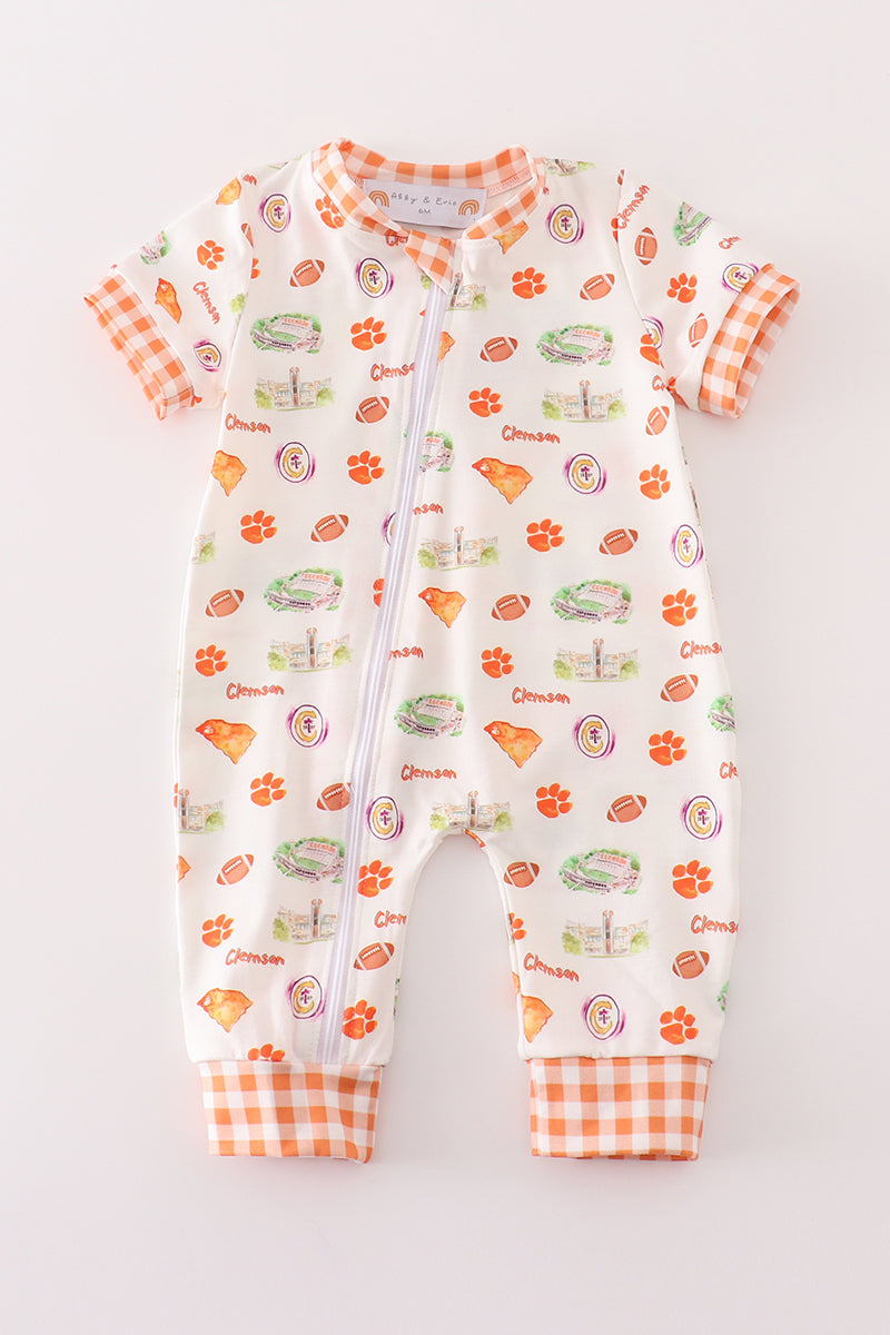 Clemson Football Baby Boy Romper