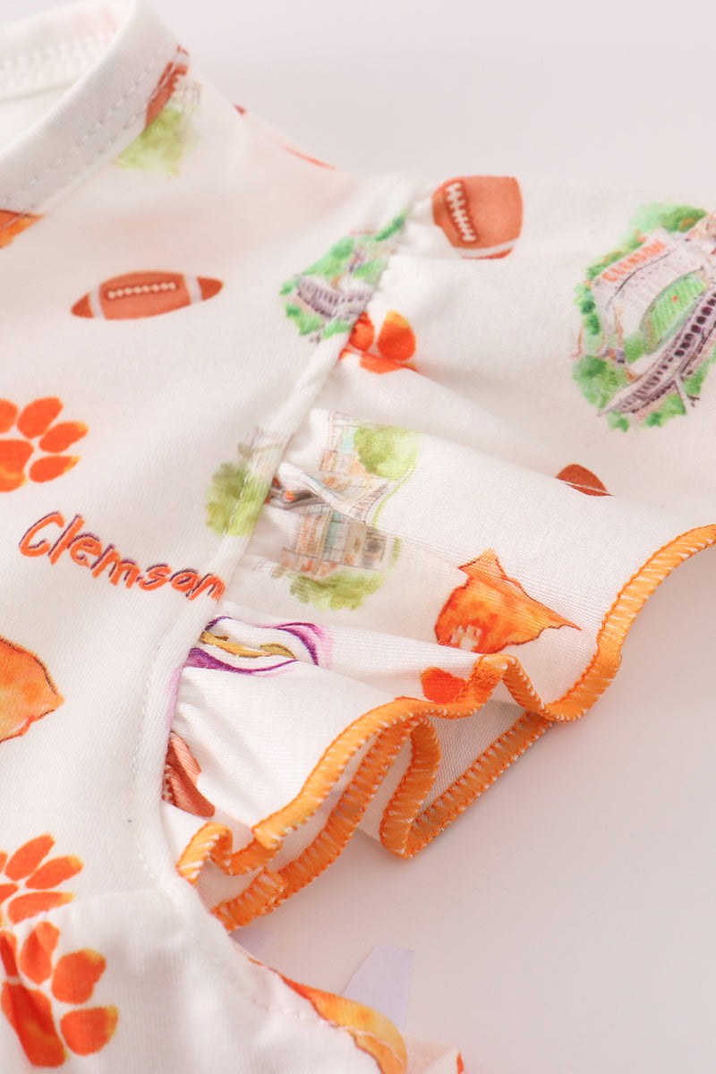 Clemson Football Baby Girl Set