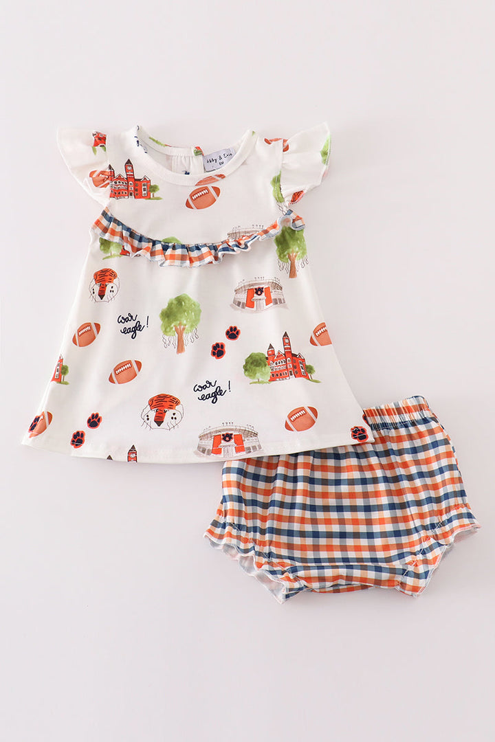 Clemson Football Tiger Baby Girl Set