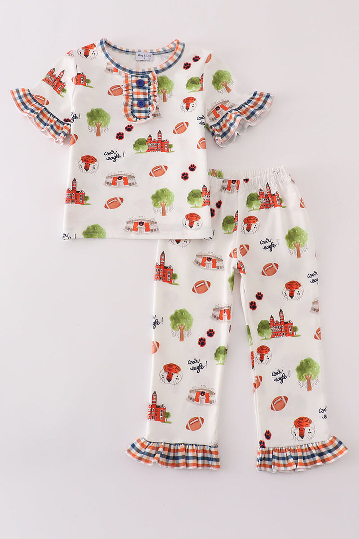 Clemson Football Tiger Girl Pajamas Set