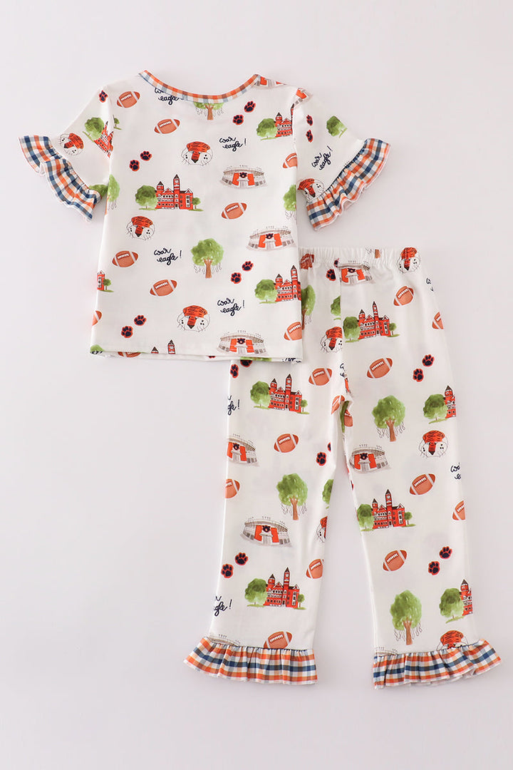 Clemson Football Tiger Girl Pajamas Set