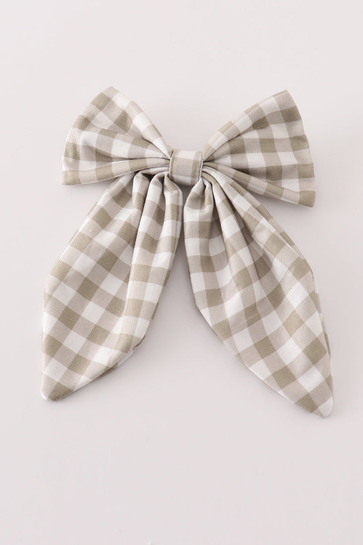 Grey Girl Hair Sailor Bow