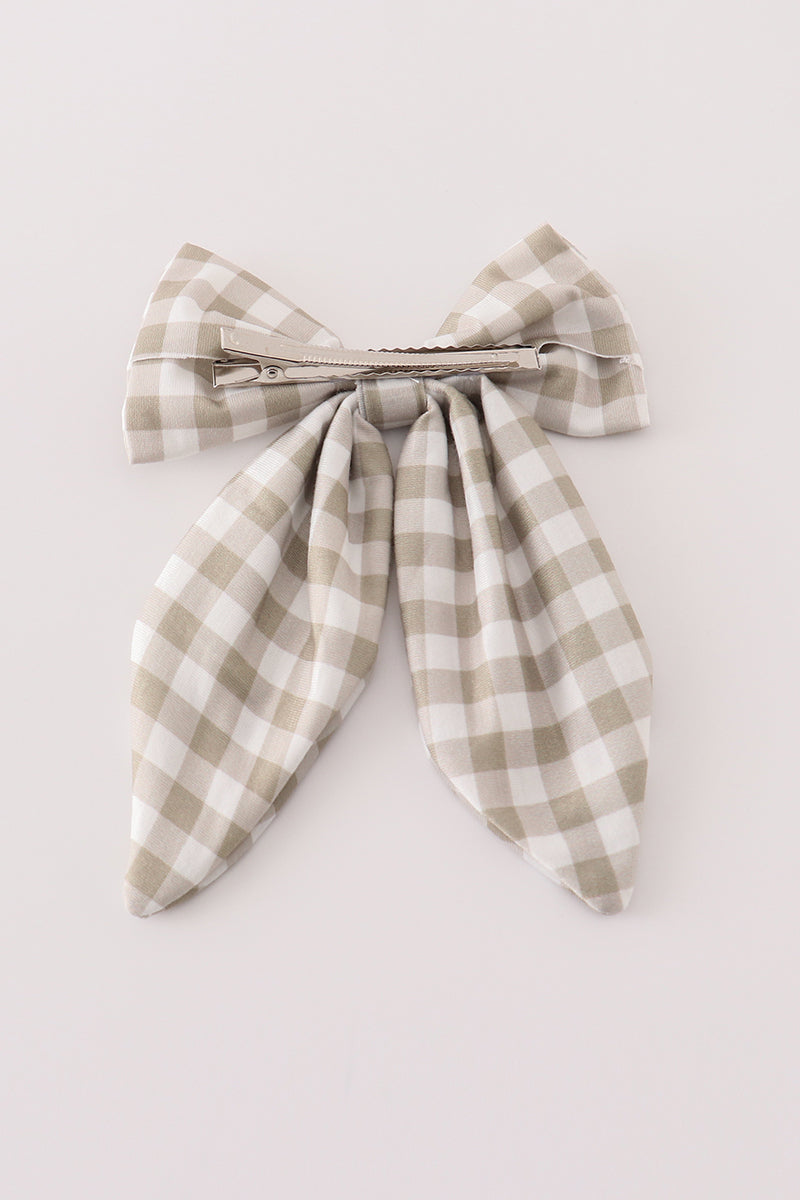 Grey Girl Hair Sailor Bow