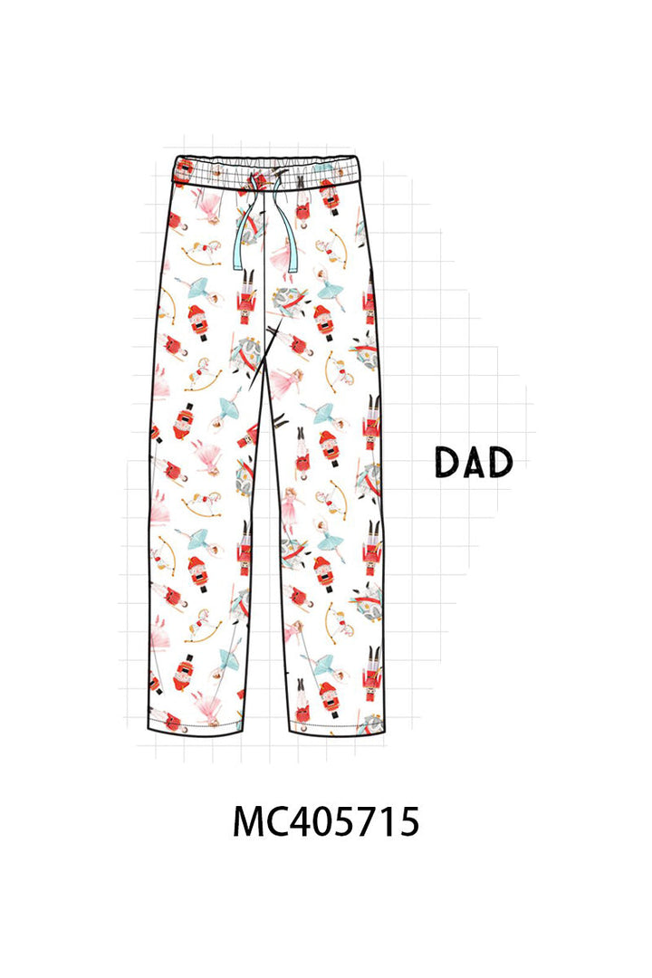 Christmas Nutcracker Men Pajamas Pants