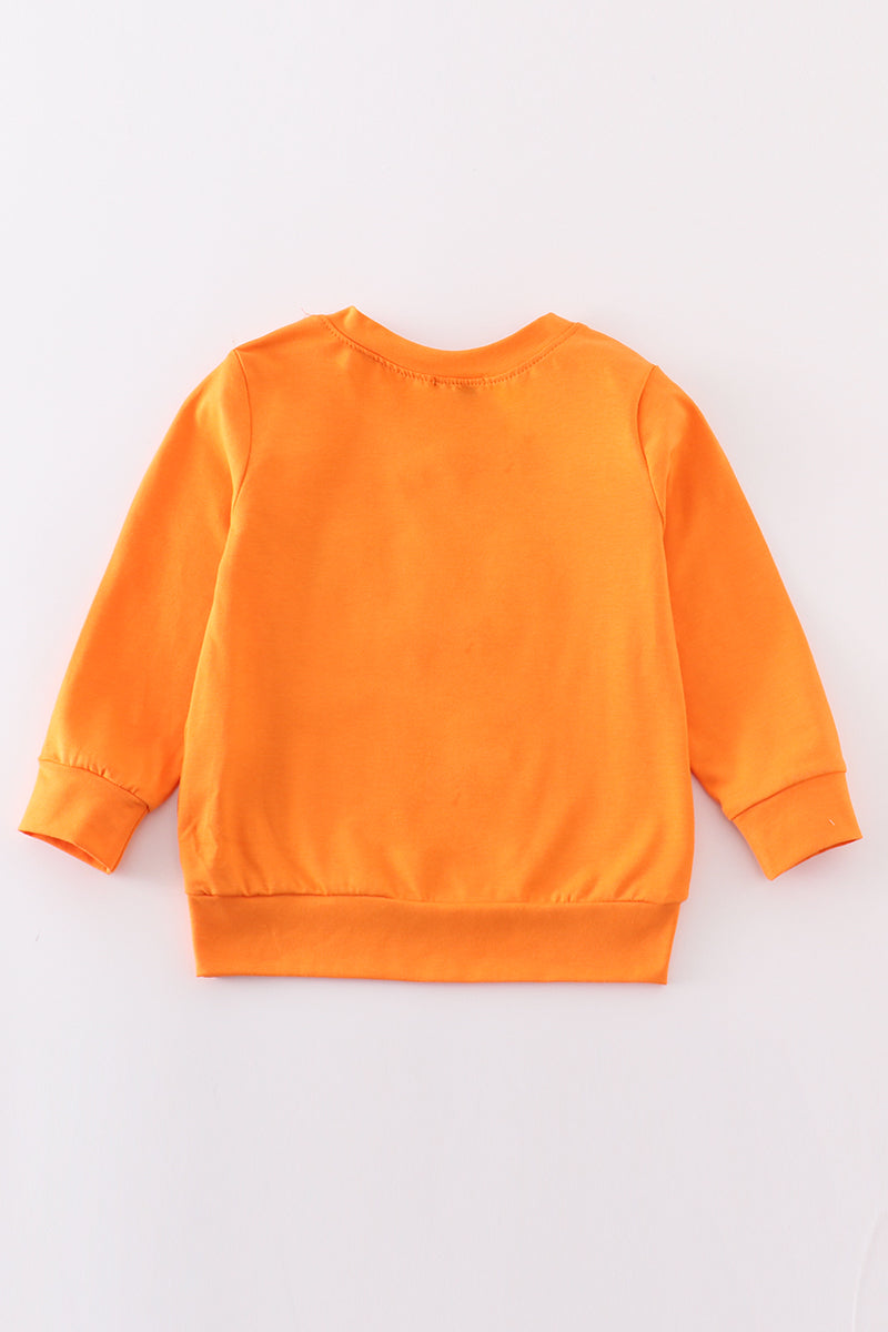 Orange Go Vols Embroidery Boy Top