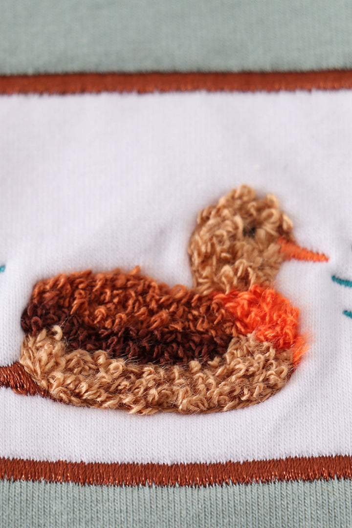 Sage Duck French Knot Boy Bubble Set