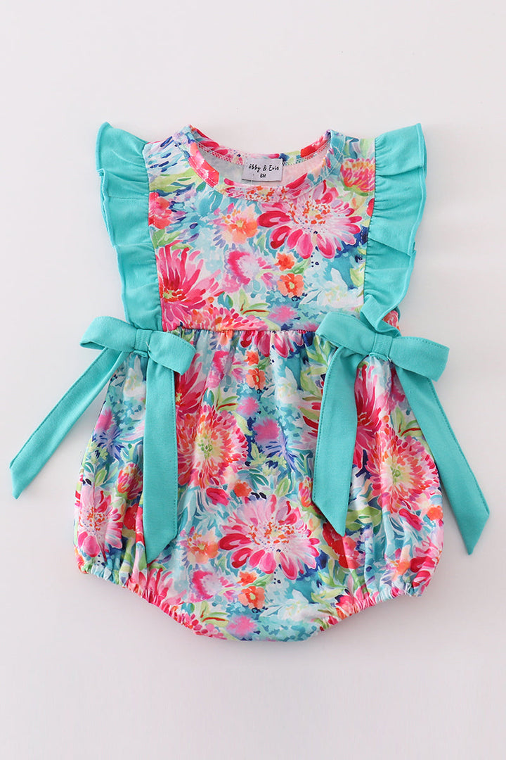 Tropical Bloom Print Girl Bubble