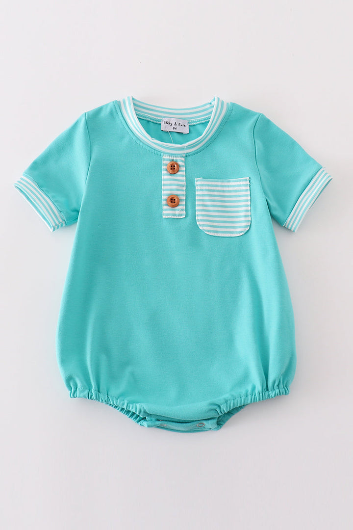 Mint Stripe Boy Bubble