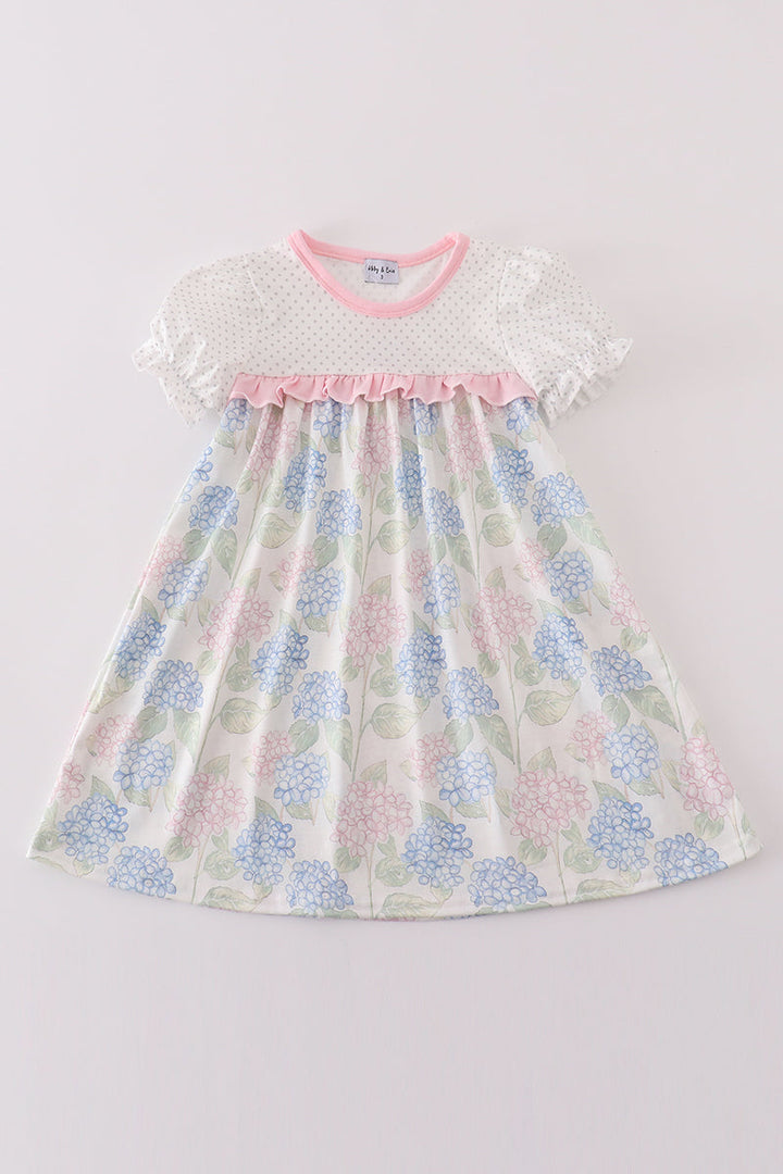 Pink Blossom Serenity Print Girl Dress