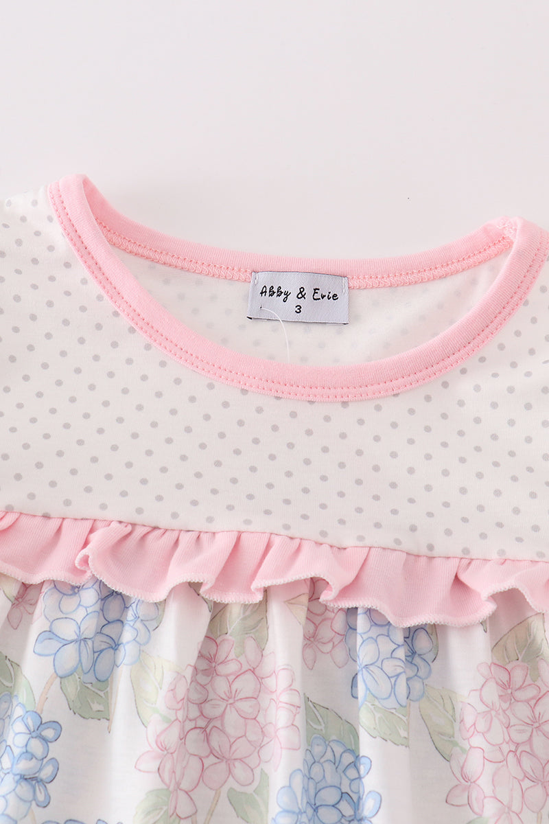 Pink Blossom Serenity Print Girl Dress