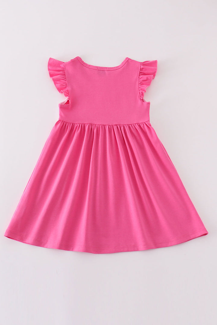 Pink Ballerina Embroidery Girl Dress