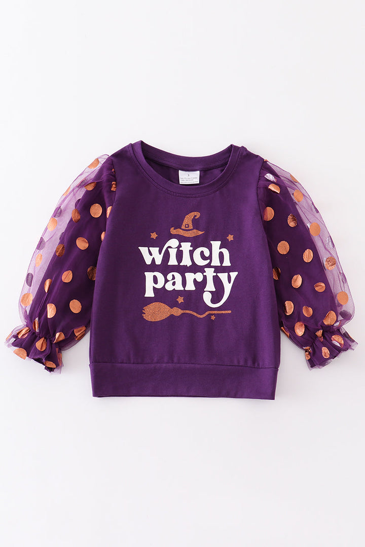 Purple Witch Party Girl Top